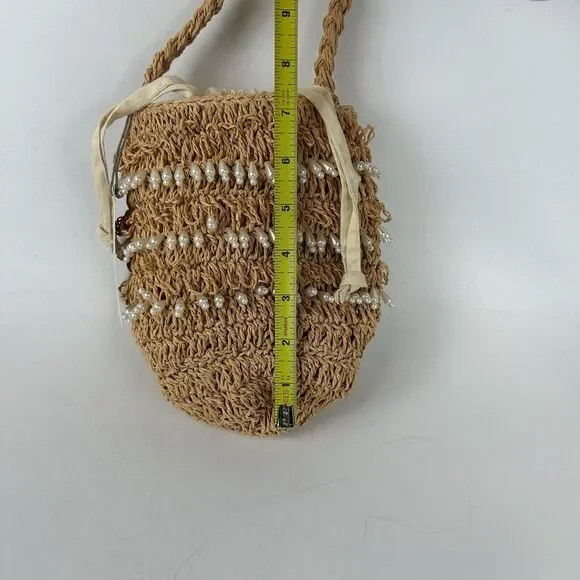 Mini Embellished Pearl Bucket Bag -‎ A New Day New With Tags NWT - Picture 8 of 9